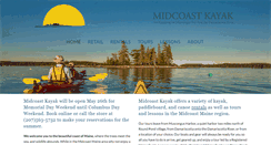 Desktop Screenshot of midcoastkayak.com